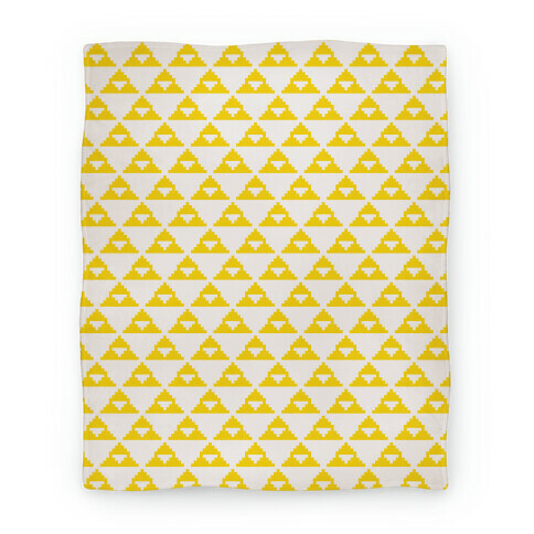 Pixel Triforce Blanket Blanket