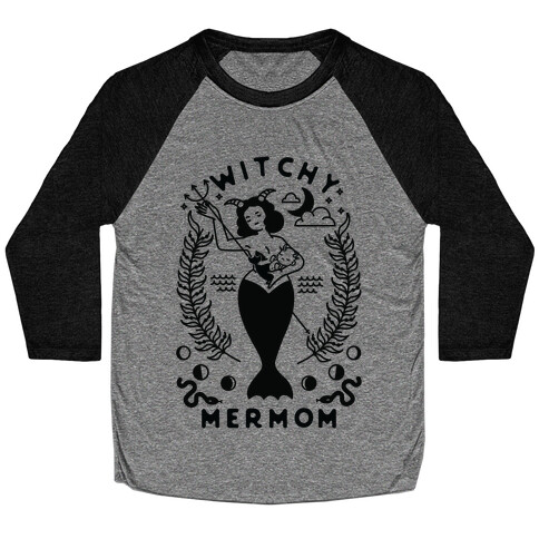 Witchy Mermom Baseball Tee