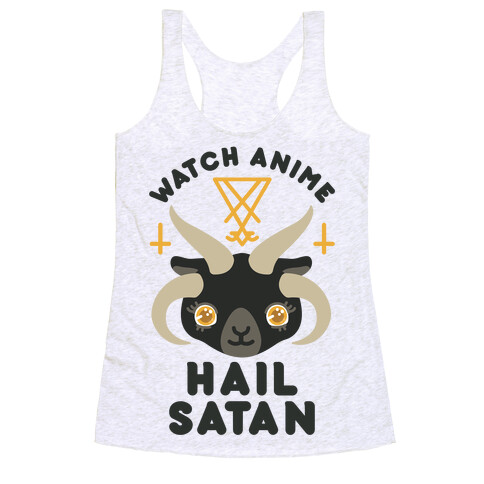 Watch Anime Hail Satan Racerback Tank Top