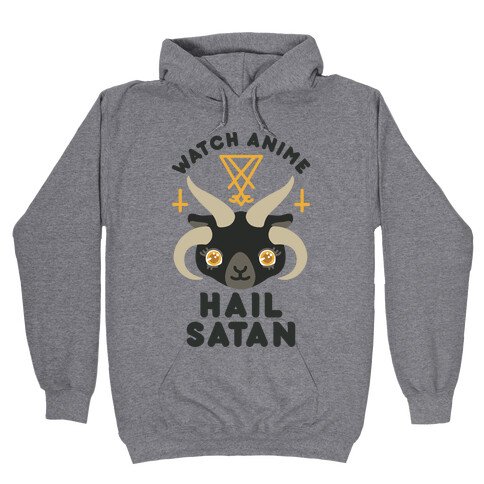 Watch Anime Hail Satan Hooded Sweatshirt