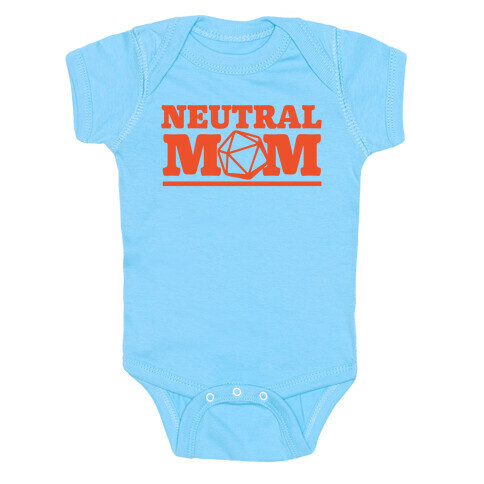 Neutral Mom White Print Baby One-Piece