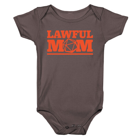 Lawful Mom White Print Baby One-Piece