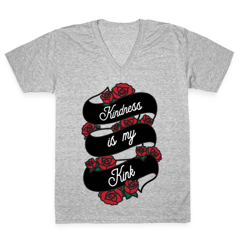 Kindness Is My Kink V-Neck Tee Shirt