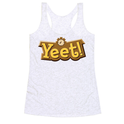 Yeet! Animal Crossing Parody Racerback Tank Top