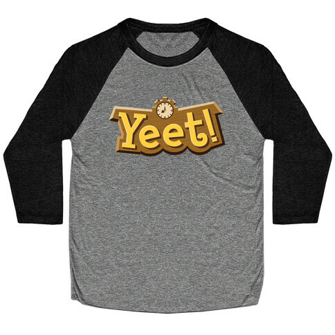 Yeet! Animal Crossing Parody Baseball Tee