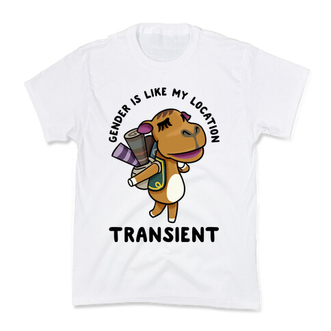 Gender is Like My Location Transient Sahara Kids T-Shirt