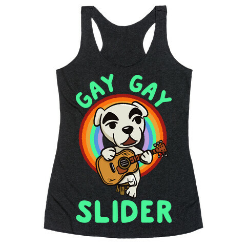 Gay gay slider lgbtq KK Slider Racerback Tank Top