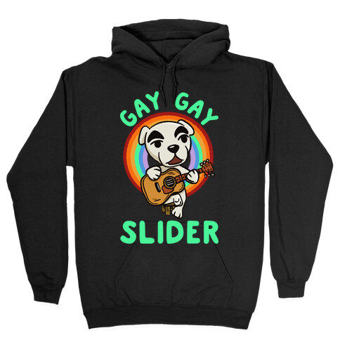 Gay gay slider lgbtq KK Slider Hooded Sweatshirt