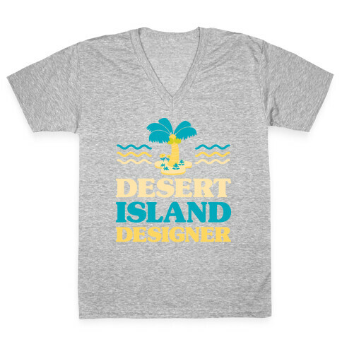 Desert Island Designer (Animal Crossing) V-Neck Tee Shirt