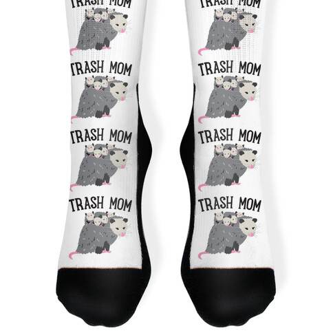 Trash Mom Opossum Sock