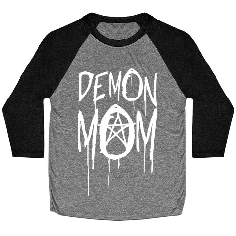 Demon Mom Baseball Tee