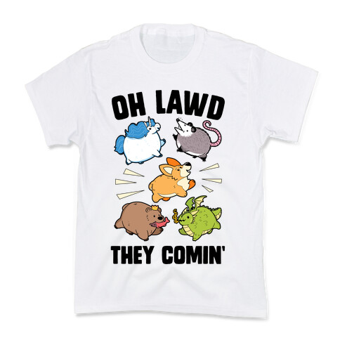 Oh Lawd, Here They Come! Kids T-Shirt