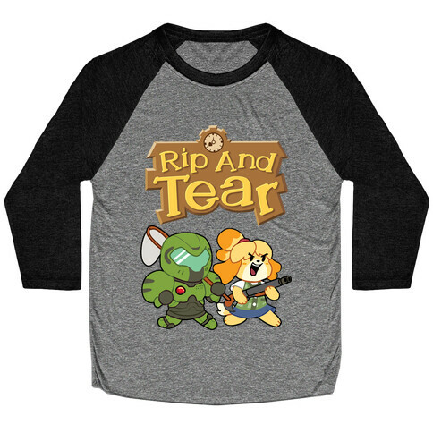 Rip And Tear Baseball Tee