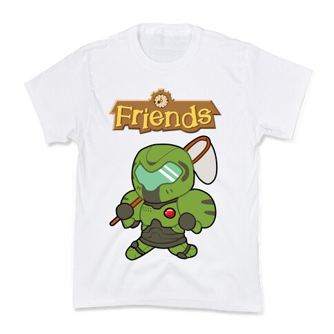 Best Friends Doomguy and Isabelle Kids T-Shirt