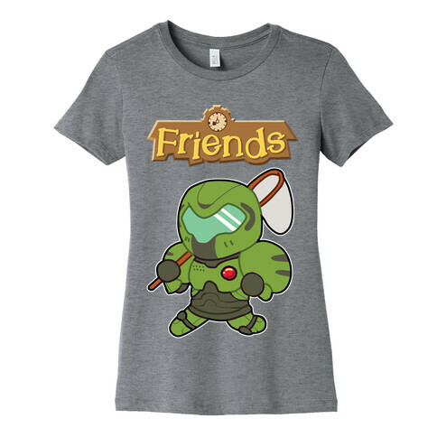 Best Friends Doomguy and Isabelle Womens T-Shirt