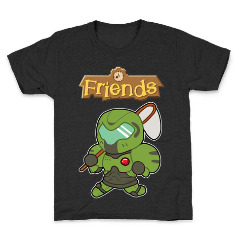 Best Friends Doomguy and Isabelle Kids T-Shirt