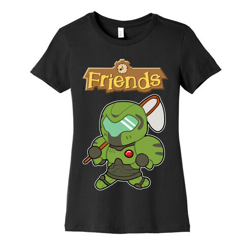 Best Friends Doomguy and Isabelle Womens T-Shirt