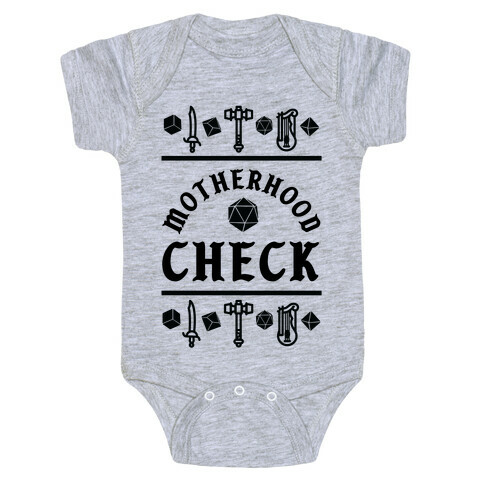 Motherhood Check Baby One-Piece