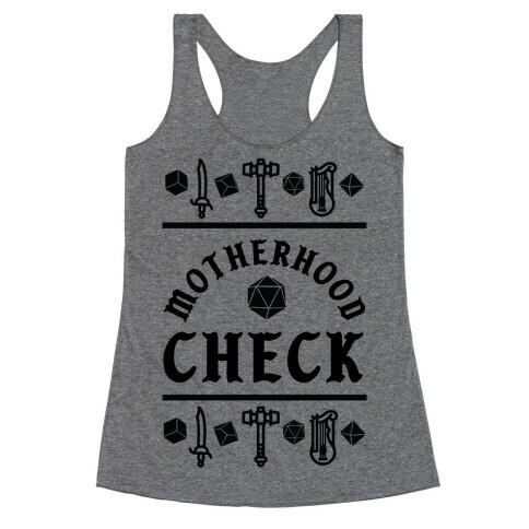 Motherhood Check Racerback Tank Top