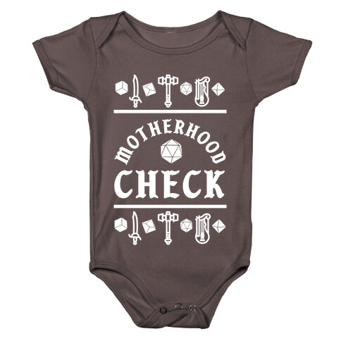 Motherhood Check Baby One-Piece