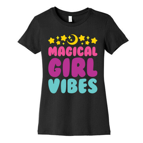 Magical Girl Vibes White Print Womens T-Shirt