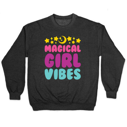 Magical Girl Vibes White Print Pullover