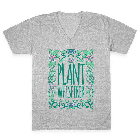 Plant Whisperer V-Neck Tee Shirt