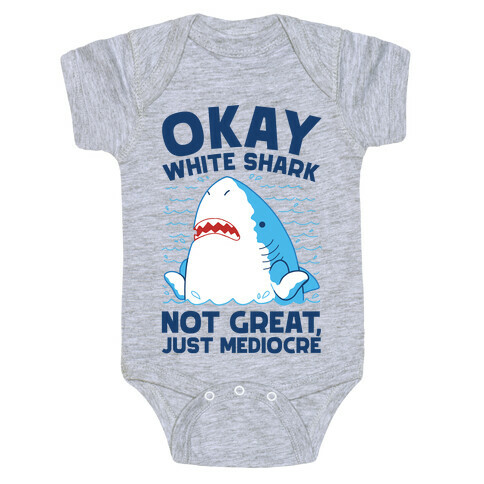 Okay White Shark Baby One-Piece