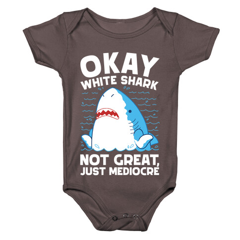 Okay White Shark Baby One-Piece