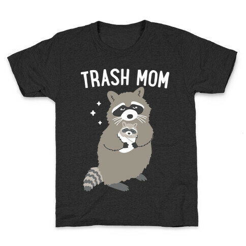 Trash Mom Raccoon Kids T-Shirt