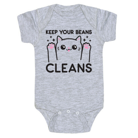 Keep Your Beans Cleans Cat Baby One-Piece