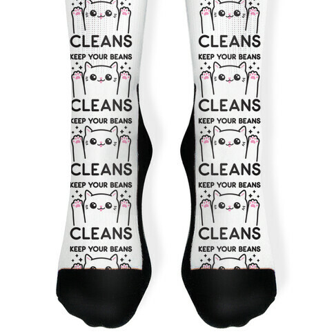 Keep Your Beans Cleans Cat Sock