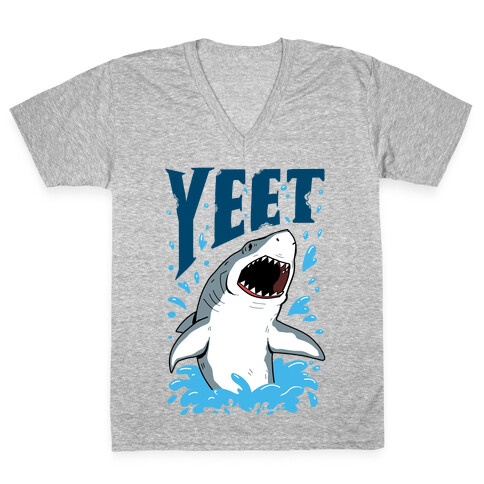 YEET shark V-Neck Tee Shirt