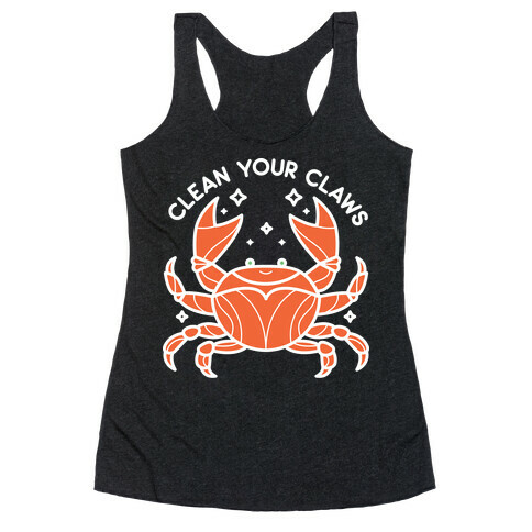 Clean Your Claws Crab Racerback Tank Top