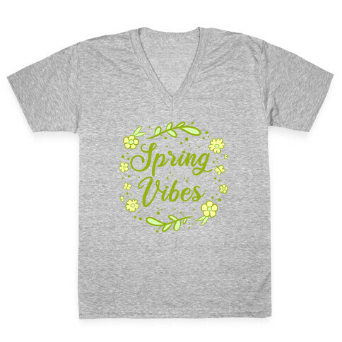 Spring Vibes V-Neck Tee Shirt