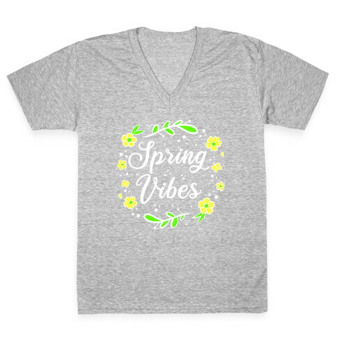Spring Vibes V-Neck Tee Shirt