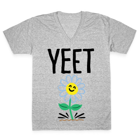 Yeet Flower Parody V-Neck Tee Shirt