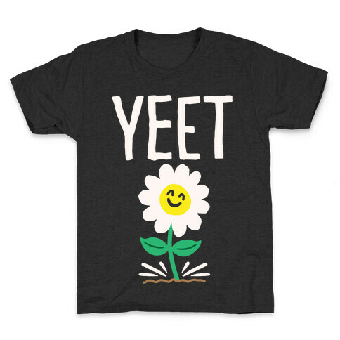 Yeet Flower Parody White Print Kids T-Shirt