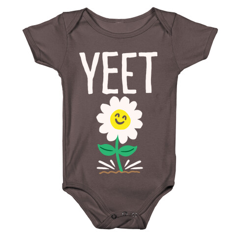 Yeet Flower Parody White Print Baby One-Piece