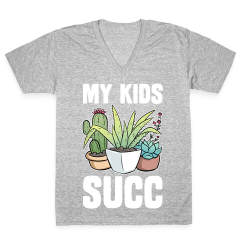 My Kids Succ V-Neck Tee Shirt