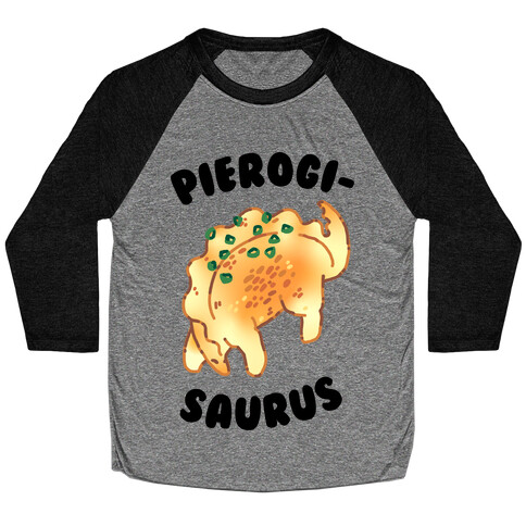 Pierogisaurus Baseball Tee