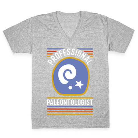 Professional Paleontologist V-Neck Tee Shirt