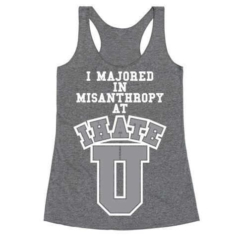 Misanthropy Major Racerback Tank Top