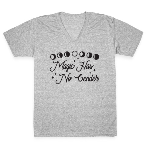 Magic Has No Gender V-Neck Tee Shirt