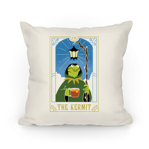 The Kermit Tarot Card Pillow