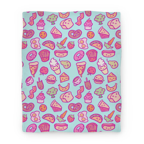 Cute Foods Blanket Blanket