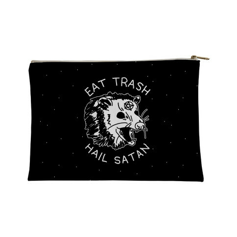 Eat Trash Hail Satan Possum Accessory Bag