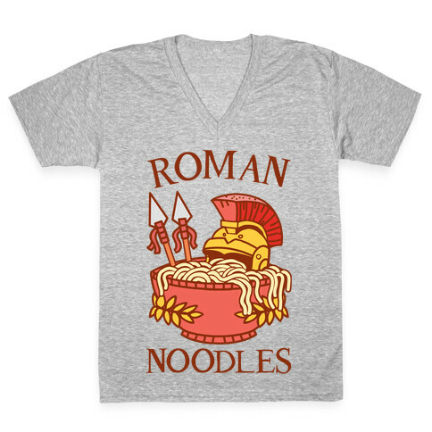 Roman Noodles V-Neck Tee Shirt