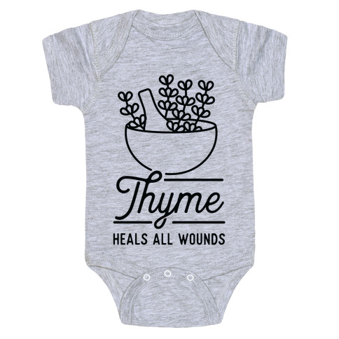 Thyme Heals All Wounds Baby One-Piece