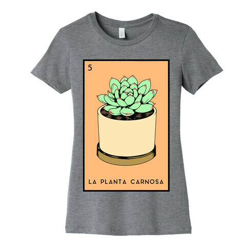 La Planta Carnosa Succulent Loteria Womens T-Shirt